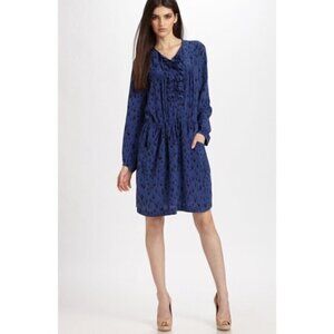 REBECCA TAYLOR | Silk Printed Long Sleeve Dress | Sz. 4